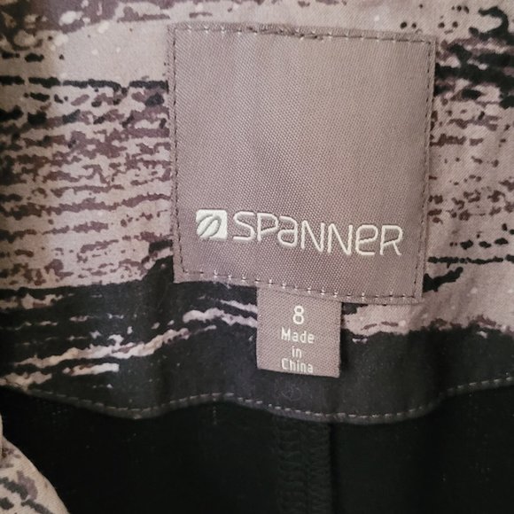 Spanner Black and Marbled Taupe Jacket US 8 - Picture 2 of 8